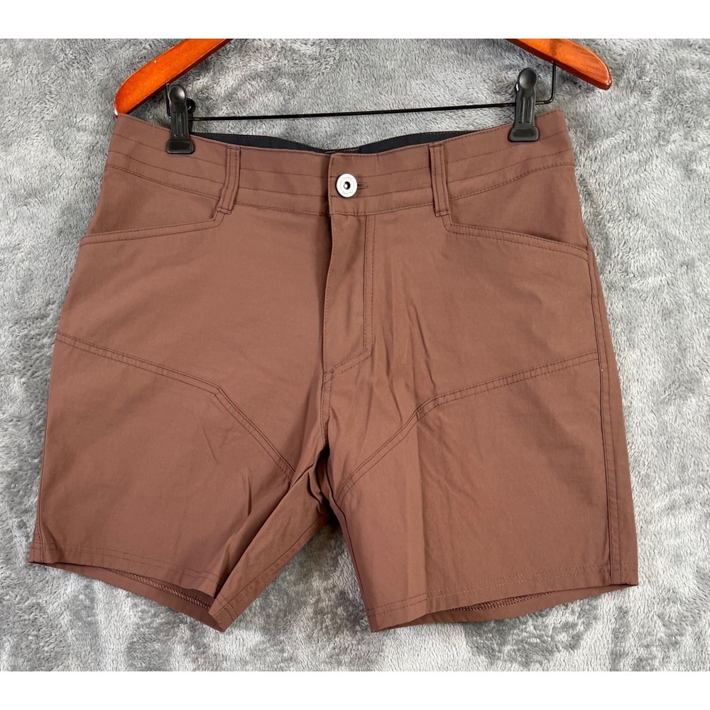 Kuhl Renegade Rock Shorts Mens 32x7 Rust Performance Stretch Outdoors Hiking